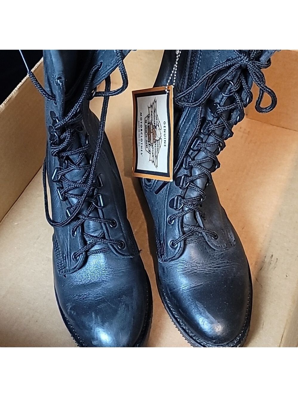 Harley davidson leather riding boots new Women's 9 - Picture 6 of 11